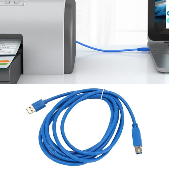 USB Scanner Cord, A Male To B Male Safe Stable 9.8ft Long USB 3.0 Printer Cable  For Family