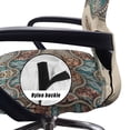thumbnail image 5 of Xoenoiee Boho Paw Print Office Chair Cover Washable Stretchable Desk Chair Cover, 1 Piece High Back Computer Chair Cover, Office Chair Seat Slipcover, L, 5 of 7