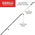 thumbnail image 6 of Zebco Rhino Tough Cross-Weave Glowtip Spinning Fishing Rod, 7-Foot 2-Piece Rod, 6 of 11
