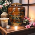 thumbnail image 3 of Urn for Human Ashes Large Wooden urn for Cremation Adult urn Box for Ashes Personalized Wooden urn Burial urn for Funeral Wood Box for Human ash (X-Large 250 LBS), 3 of 6