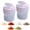 White, variant on Bxaolu 2 Pack 4 in 1 Plastic Salt and Pepper Shaker, 4 Grids Flip Empty Spice Dispensers Travel Spice Container Compartment Seasoning Shakers with Lid Travel Spice Jars with Labels for Cooking BBQ