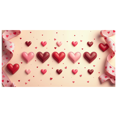 thumbnail image 1 of Valentine's Day Heart Love Backdrop Banner Romantic Flower Design Wedding Photo Props Party Decorations Background Event Display, 1 of 4