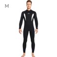 thumbnail image 4 of Soidarity Traje de buceo de 3 mm Neopreno Buena elasticidad Trajes de baño amigables con la piel Protector solar fuerte Camisa de traje de Deportes acuáticos Hombres Blanco M, 4 of 6