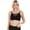 Black, variant on Melody Women's M Cross Strappy Wire Free Sports Bra, Hot Pink