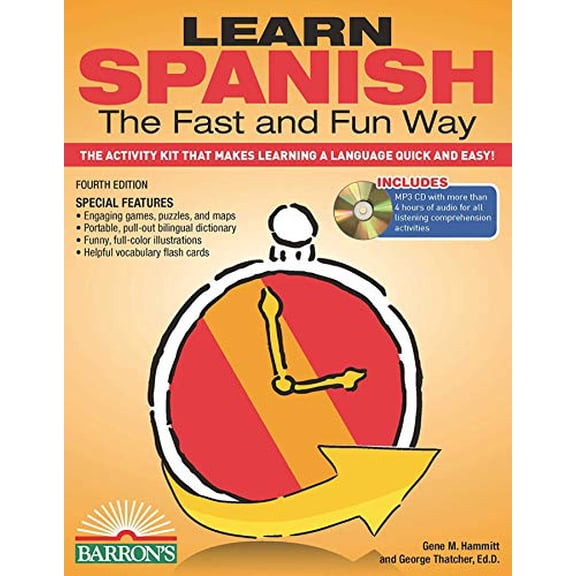 Pre-Owned Learn Spanish the Fast and Fun Way: The Activity Kit That Makes Learning a Language Quick and Easy! (Barron's Fast and Fun Foreign Languages)