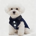 thumbnail image 6 of Dog Tuxedo Formal Shirt Costume With Bow Tie, Retro Style For Small And Medium Dogs Cats, Pet Wedding Attire For Party Halloween Christmas Birthday, Adjustable Pet Clothing For Special Occasions,B, 6 of 7