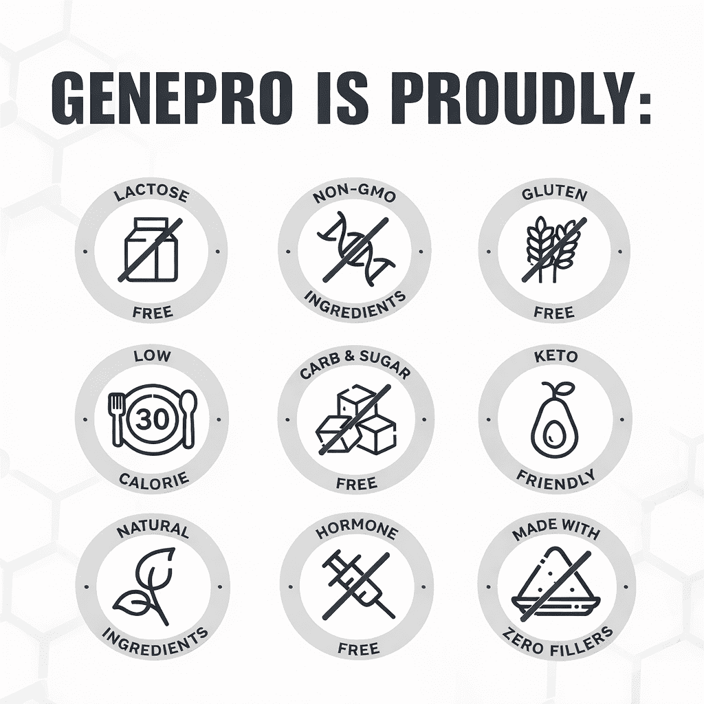 Genepro Protein Powder Unflavored Lactose-Free Gluten-Free 1 Count