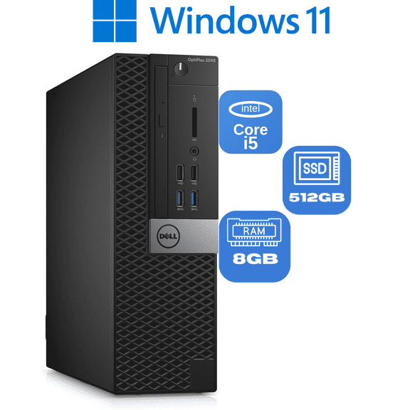 Restored Dell OptiPlex 5050 Desktop Computer Intel Core i5-6500 3.2GHz 8GB Memory 500GB SSD (Refurbished)