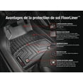 thumbnail image 3 of Weathertech Floor Liner 444961 FloorLiner; Molded Fit; Black; Thermoplastic Polyolefin TPO Vacuum Formed Material; 2 Piece, 3 of 8