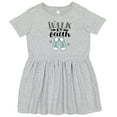 thumbnail image 3 of Inktastic Walk by Faith Quote Girls Toddler Dress, 3 of 5