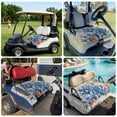 thumbnail image 6 of Golf Cart Seat Covers for 2 Seater,Blue Coral Coastal Microfiber Cart Seat Towel Blanket,Summer Beach Vintage Nautical Starfish Absorbent NonSlip Bench Seats Protector for Golf Course 51"x31", 6 of 9