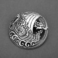 thumbnail image 6 of QccHieUs Medieval Viking Shield Brooches Pin Cloak Shawl Pin Celtic Jewellery 6, 6 of 9
