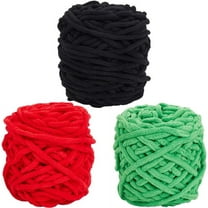 3 Colors Christmas Chenille Chunky Yarn for DIY handcrafting