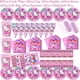 thumbnail image 1 of Vajilla temática de Hello Kitty Arco Iris Latino para 12 personas suministros para Fiesta de cumpleaños, 1 of 3