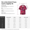 thumbnail image 6 of Uemuo Orchids Flowers Pattern Cotton Linen Short Sleeve Shirts,Casual Lightweight Button Down Shirts,Vacation Beach Summer Tops-Small, 6 of 7