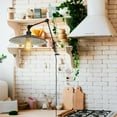 thumbnail image 4 of Kiven Dimmable Clip-on Desk Lamp, 1-Light Rattan Nightstand Lamp with Flexible Arm, Remote Control, Boho Decorative Clamp Lamp for Office Home Bookshelf Bedside E26 Sokcet DZ0320-3, 4 of 7