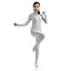 thumbnail image 4 of Mono de cuerpo entero ajustado de spandex negro Zentai, traje unisex Zentai, traje de cuerpo entero para mujer, ropa de baile, 4 of 5