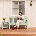 thumbnail image 6 of GONICHA Garden Bench for 2-Person,All-Weather Outdoor Bench for Patio, Park and Porch, Green, 6 of 9