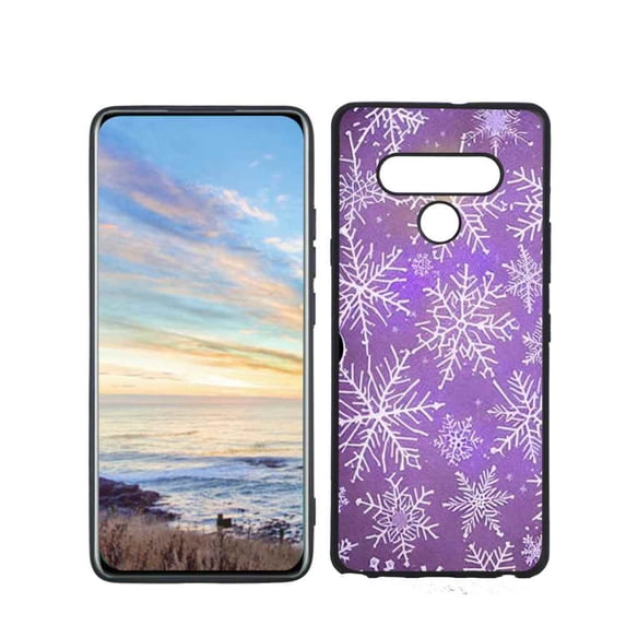 Christmas-Snow-96-49 Phone Case, Degined for LG Stylo 6 Case Men Women, Flexible Silicone Shockproof Case for LG Stylo 6