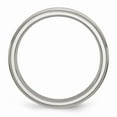 thumbnail image 2 of Solid Stainless Steel Ridged-Edge 5mm Plain Classic Wedding Band Ring Size 11.5, 2 of 7