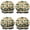 Cartoon Tractors Barns, variant on Shower Caps,Cartoon Construction Vehicles Shovels Waterproof Shower Cap for Women 4 Pieces,Double Reusable Hair Cover for Shower PEVA Elastic Stretch Hem