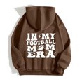 thumbnail image 5 of WEAIXIMIUNG Chandail pour Enseignante 3X Chandail à Capuchon Imprimé de Lettres de Football pour Femmes Chandail à Capuchon Imprimé (Style 3), 5 of 5