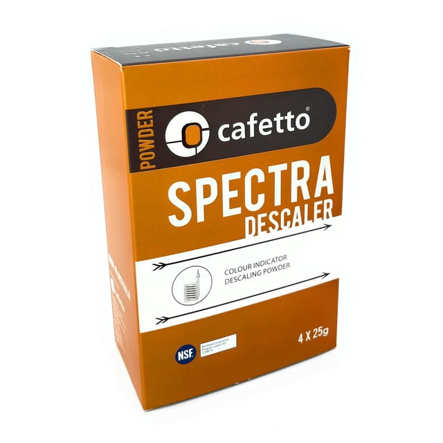 Máquina de café espresso Cafetto Spectra con polvo desincrustante (paquete de 4)