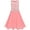Pink, variant on Girls Dress 2-in-1 Red Lace Chiffon Bridesmaid Wedding Party 6 Years