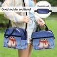 thumbnail image 5 of HUIACONG Penguin Couple Lunch Bag for Kids, Aluminum Film Material Wear Resistant Fabric Easy Clean Insulated Lunch Bag for Office School, 5 of 10