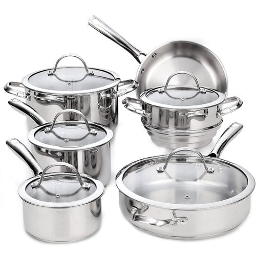 Cooks Standard Classic 10-Piece Stainless Steel Cookware Set 02631