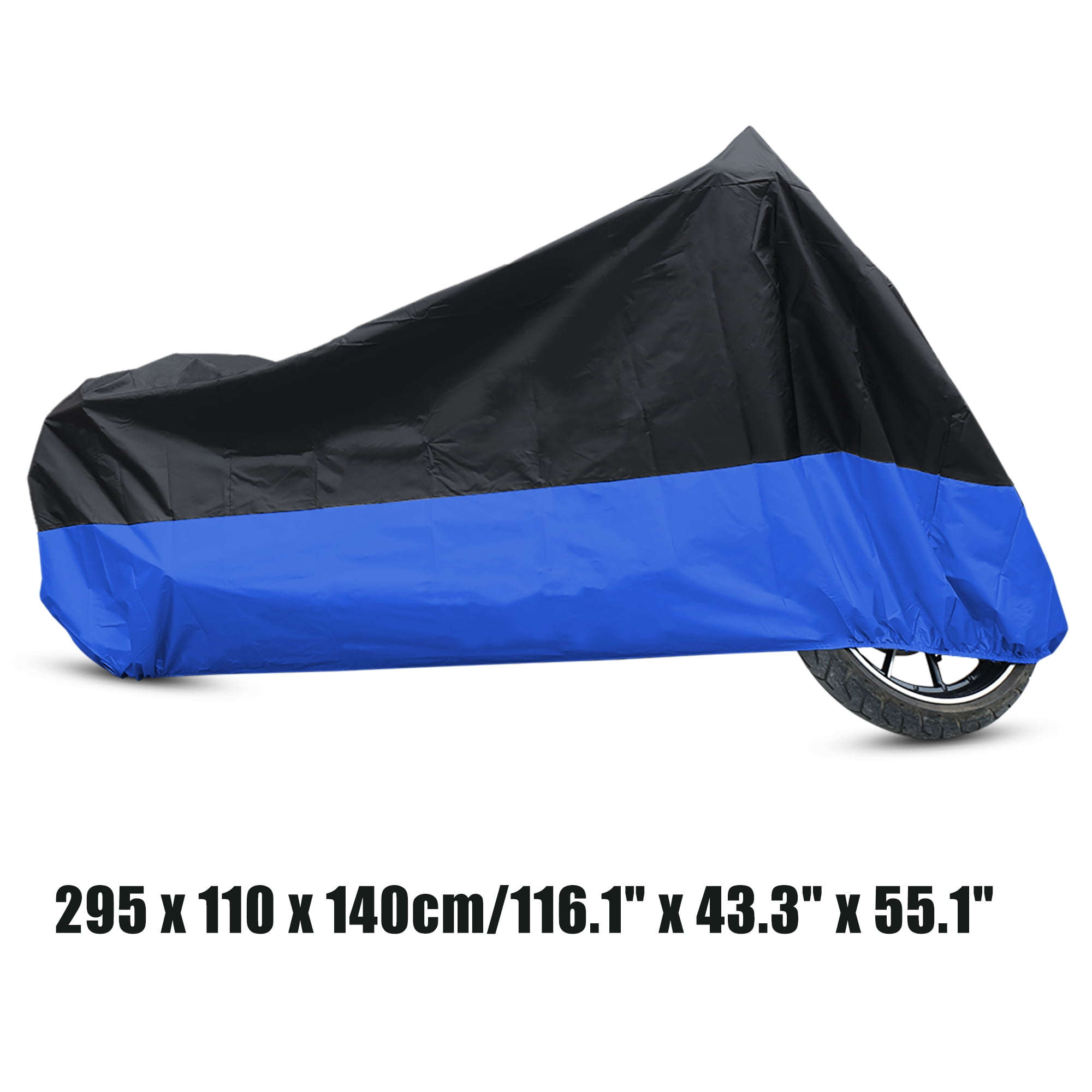 REGALWOVEN Motorcycle Cover Custom for Harley-Davidson Electra Glide 65-14 Against Sun Size XXXL Black 1PC