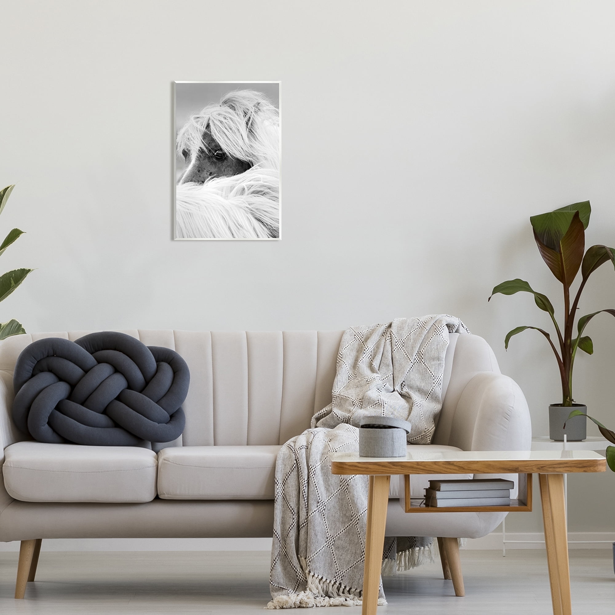 Stupell Industries Peering Horse Eyes Animals & Insects Photography Unframed Art Print Wall Art, 13 x 19