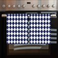 thumbnail image 2 of Blue Plaid Kitchen Towels Set of 3, Water Absorbent Dish Towel, Modern Minimalist Geometric Gingham Checkered Decorative Hand Towels - Quick Drying Cloth for Cooking Baking, 18x28 Inch, 2 of 8