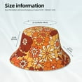 thumbnail image 6 of Kll Hippie Flower Bucket Hat For Women Men Packable Travel Beach Sun Hat Outdoor Rave Accessories Reflective Fisherman Cap, 6 of 9