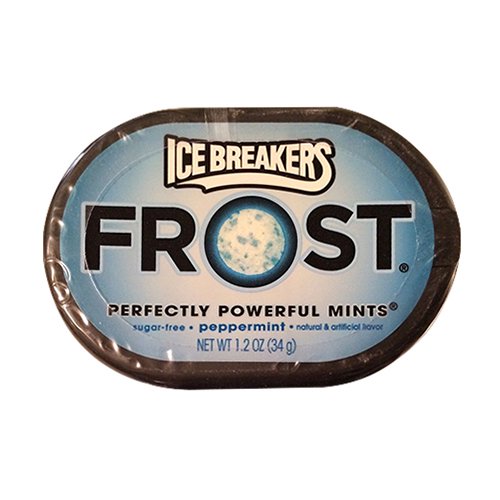 Ice Breakers Frost Powerful Mints, Peppermint 1.2 Oz, 6 Ea, 3 Pack