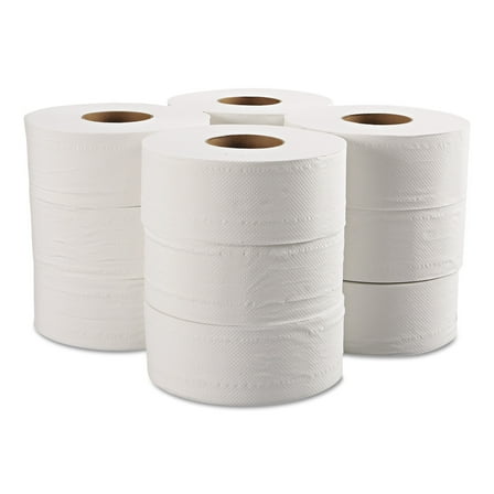 GEN Jumbo Bathroom Tissue, Septic Safe, 2-Ply, White, 650 ft, 12 Roll/Carton -GEN29B