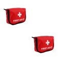 thumbnail image 4 of Greeniant Botiquín de primeros auxilios Viaje en automóvil al aire libre Bolsa vacía de emergencia portátil Camping Senderismo Paquete de supervivencia Rojo 2piezas Greeniant CBP113398, 4 of 5