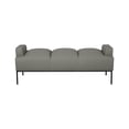 thumbnail image 2 of Chic Home Celicia Bench Pebble Grain PU Leather Ottoman, Light Grey, 2 of 6