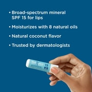 Blue Lizard Mineral SPF 15 Lip Balm, Nourishes & Protects, 0.13 oz