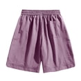thumbnail image 5 of DDAPJ pyju Clearance Today! Baggy Shorts for Men Drawstring Casual Hiking Shorts Lightweight Quick Dry Athletic Work Shorts with Pockets Purple XXXXL, 5 of 8