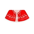 thumbnail image 6 of Girls Dress Reindeer Red Cape Cloak Christmas New Year 8 Years, 6 of 8