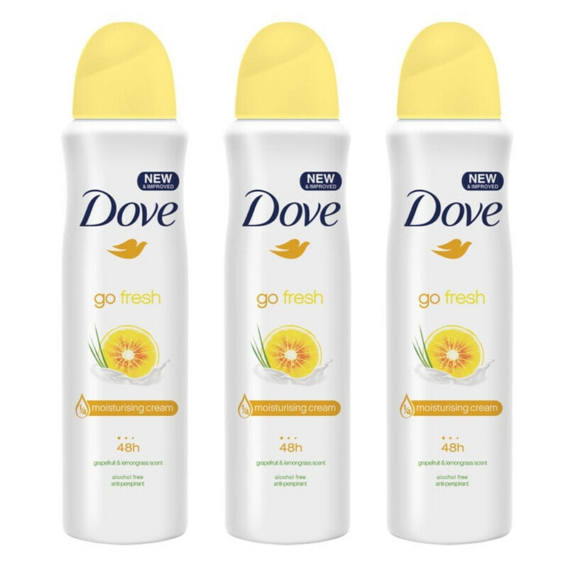 Buy 3 x Dove Go Fresh Grapefruit & Lemongrass Antiperspirant Deodorant