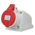 thumbnail image 2 of Mount Power Socket, 220-380V 240-415V Industrial Socket IP44 Waterproof Dustproof  For Electrical Application, 2 of 8