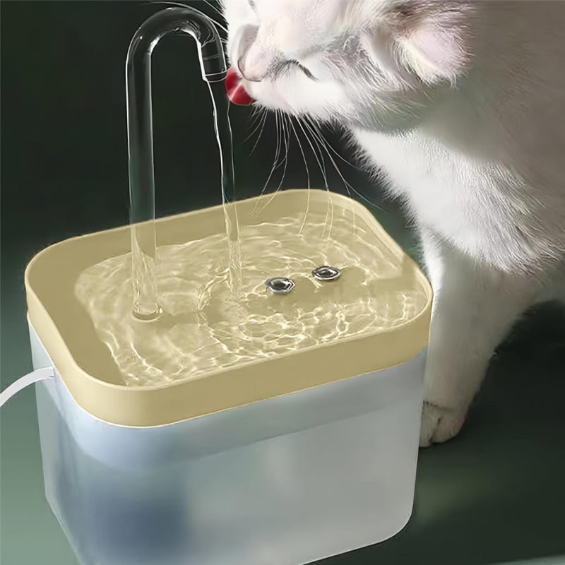 Ultra-Quiet Cat Water Fountain Filter Smart Automatic Pet Dog Water Dispenser & Burnout Prevention Pump1.5L Recirculate Filtrin