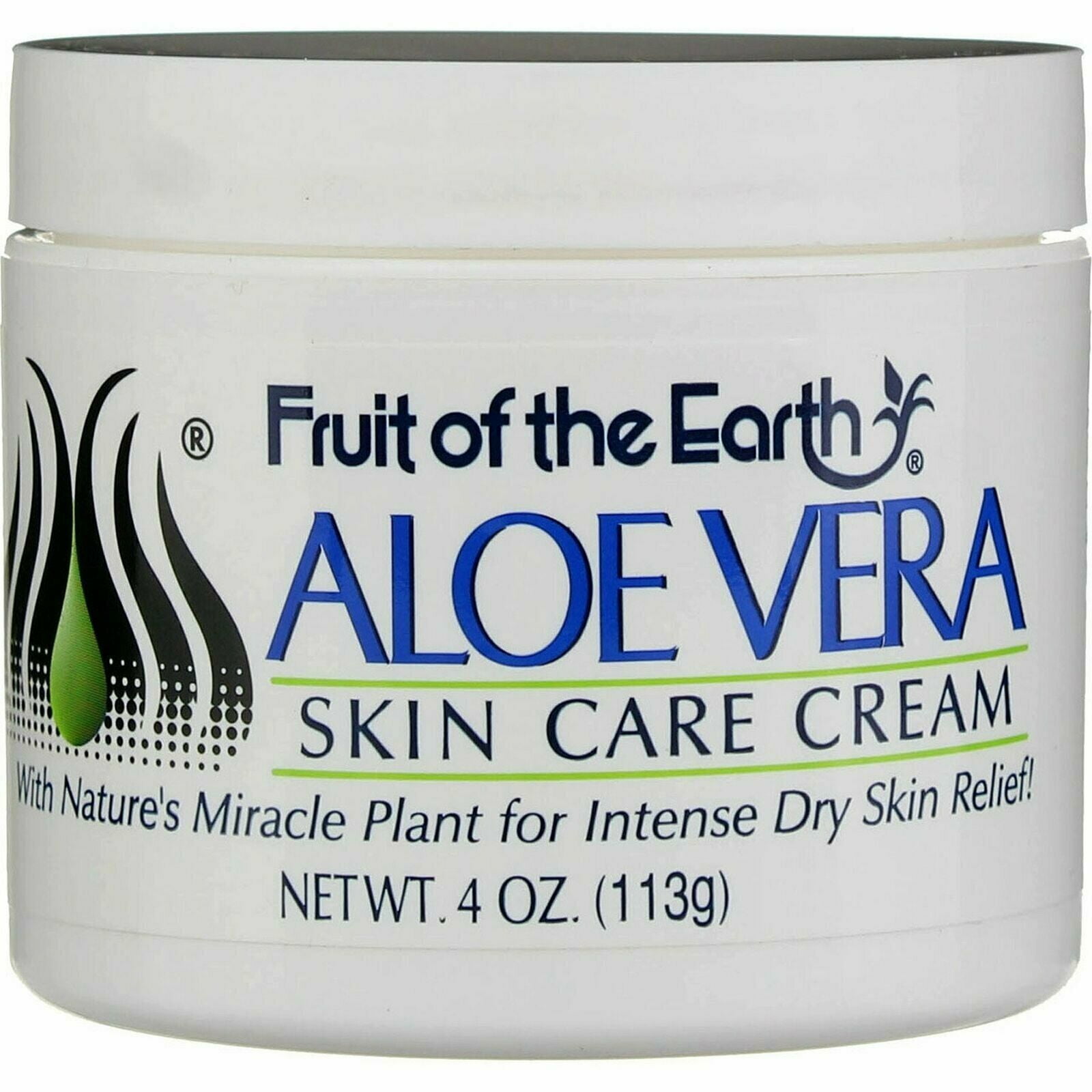 Fruit of the Earth Aloe Vera Cream 4 oz (Pack of 4)