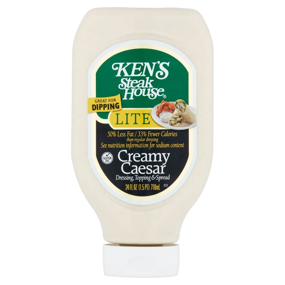 Ken's Steak House Creamy Caesar Dressing Lite, 24 Fl Oz