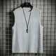 thumbnail image 1 of Camiseta sin mangas Fule para hombre, estilo musculoso, lisa, sin mangas, para gimnasio, de verano, 1 of 7