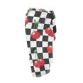 thumbnail image 5 of Uourmeti Womens Black and White Plaid Cherries Blouse Sarong Coverups Sheer Bikini Tie Side Wraps See Through Beach Pareos, 5 of 7