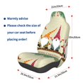 thumbnail image 3 of Wukai Christmas Card With Gnomes Full Set Car Seat Covers with Soft Padding Universal Auto Front Seats Protector and Cushion Mat, 3 of 5