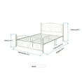 thumbnail image 2 of Full Size Vintage Platform Bed,Durable Metal Bed Frame with Victorian Style Iron-Art Headboard and Footboard,Under Bed Storage,Heavy Duty Steel Slat Support,Noise-free,No Box Spring Needed, 2 of 9